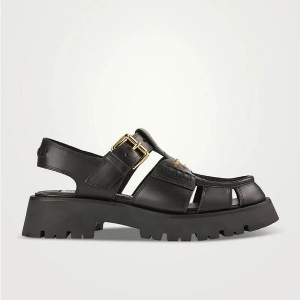 New Authentic Alexander Wang Carter Platform Fisherman Sandal (Women)
